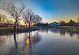 11: 12-27 Icy Pond At Sunset