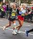 17: 04-17 Hannah And Emily Finishing The Boston Marathon