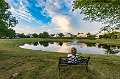 19: 07-22 Jeanne Relaxing By The Pond